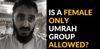 “Is a Female only Umrah group allowed?”